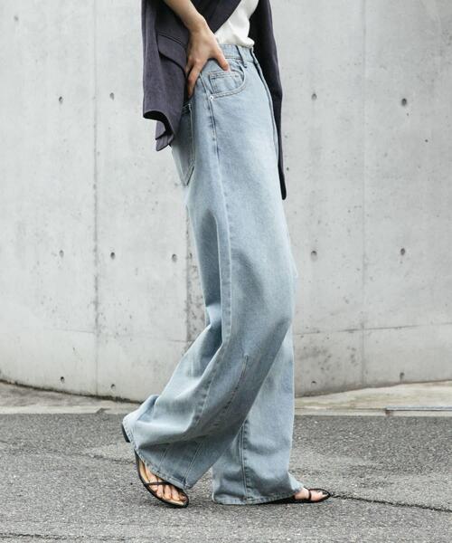 「SENSE OF PLACE by URBAN RESEARCH」 デニムパンツ LARGE ピンク レディース_画像6