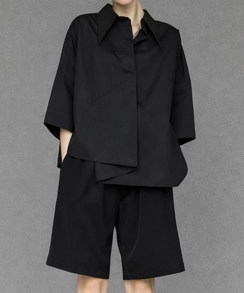 「SallyLunn」 半袖シャツ LARGE ブラック レディース_画像6