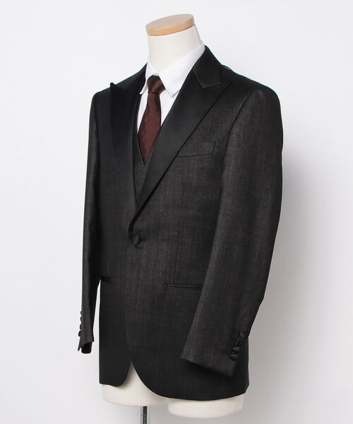 パーフェクトスーツファクトリー　3ピース　スーツ　セットアップ　黒　A5　M Perfect Suit FActory（パーフェクト スーツ ファクトリー） 3ピース