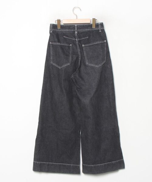 「qualite」 デニムパンツ「eコラボ」 38 ブラック レディース_画像2