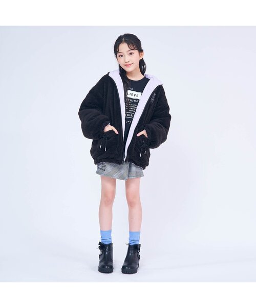 「algy」 「KIDS」ジャケット SMALL ラベンダー キッズ_画像2