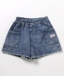 パンツ スカラップショートパンツ キッズ 子供...の詳細画像1