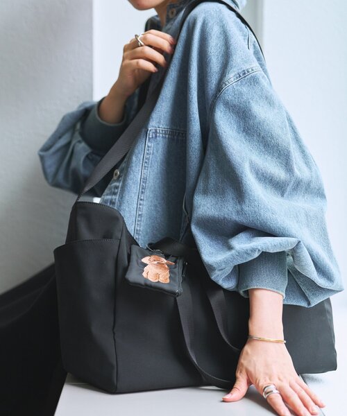 ビアズリー　2way レザー ショルダーバッグ ブラック BEARDSLEY（ビアズリー） 2WAYバッグ LARGE ブラック レディース