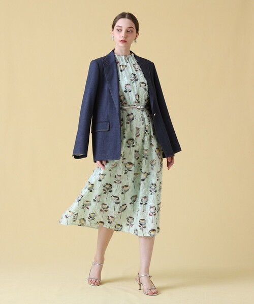 「ANAYI」 ノースリーブワンピース 36 ミント レディース_画像8