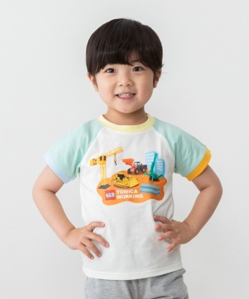 tシャツ TOMICA トミカ 働く現場 半袖Tシャツ キッズ 子供服 男の子