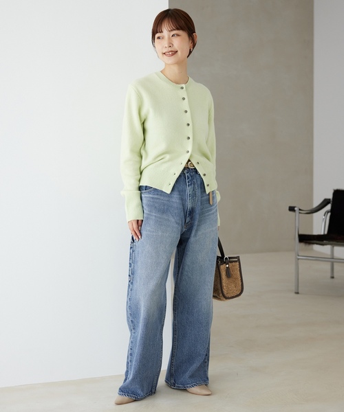 「PAYDAY」 デニムパンツ 38 サックスブルー レディース_画像3