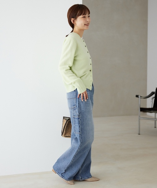 「PAYDAY」 デニムパンツ 38 サックスブルー レディース_画像4