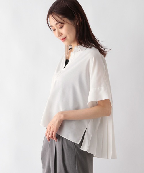 「GLOBAL WORK」 半袖シャツ FREE ブルー レディース_画像5