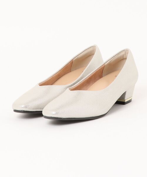 「minia」 パンプス 24.0cm シルバー レディース_画像5