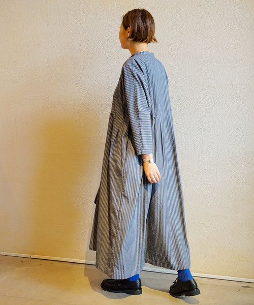 「JOURNAL STANDARD LUXE」 長袖ワンピース FREE ブルー レディース_画像7