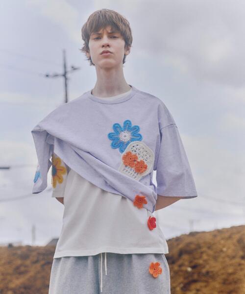 DISCOVERED（ディスカバード） tシャツ 別注MEXICAN SKULL CROCHET S/S