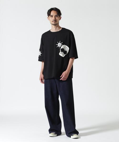DISCOVERED（ディスカバード） tシャツ 別注MEXICAN SKULL CROCHET S/S
