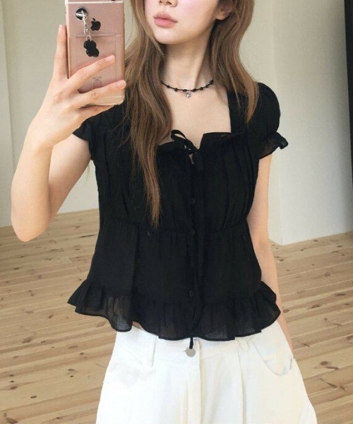 FAVORITO ブラウス シャツ 長袖リボンブラウス レディース : ZOZOTOWN 