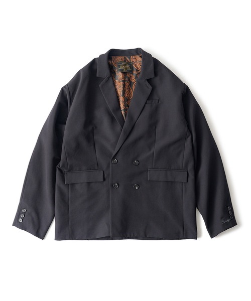 「Subciety」 テーラードジャケット LARGE ブラック メンズ_画像4
