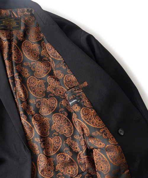 「Subciety」 テーラードジャケット LARGE ブラック メンズ_画像8