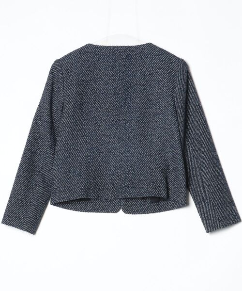 セオリーリュクス　ノーカラージャケット ネイビー　サイズ40（11号相当） theory luxe（セオリーリュクス） ノーカラージャケット 40 ネイビー