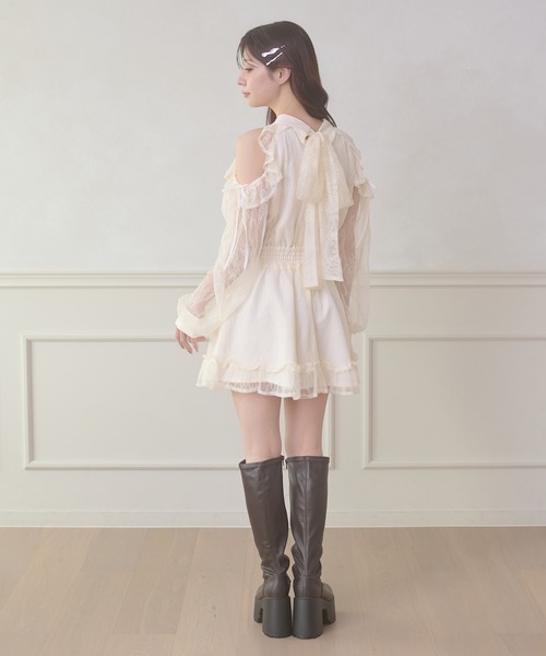 「Ambre Neige」 ノースリーブワンピース FREE アイボリー レディース_画像6