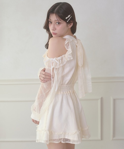 「Ambre Neige」 ノースリーブワンピース FREE アイボリー レディース_画像7