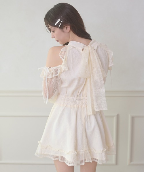 「Ambre Neige」 ノースリーブワンピース FREE アイボリー レディース_画像8
