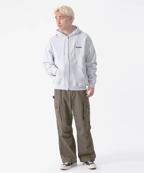 XLARGE（エクストラ ラージ） ジップアップパーカー L ブラック メンズ