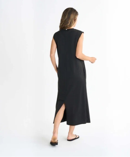「ROXY」 ノースリーブワンピース MEDIUM ブラック レディース_画像2