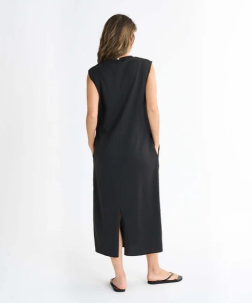「ROXY」 ノースリーブワンピース MEDIUM ブラック レディース_画像3