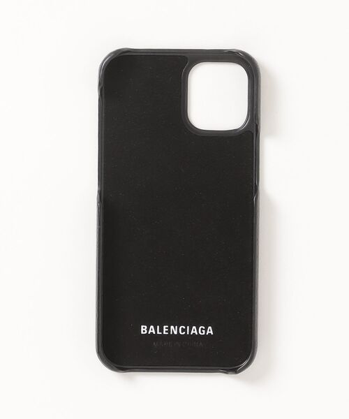 BALENCIAGA iPhoneケース ブラック BALENCIAGA（バレンシアガ） iPhone ケース - ブラック レディース