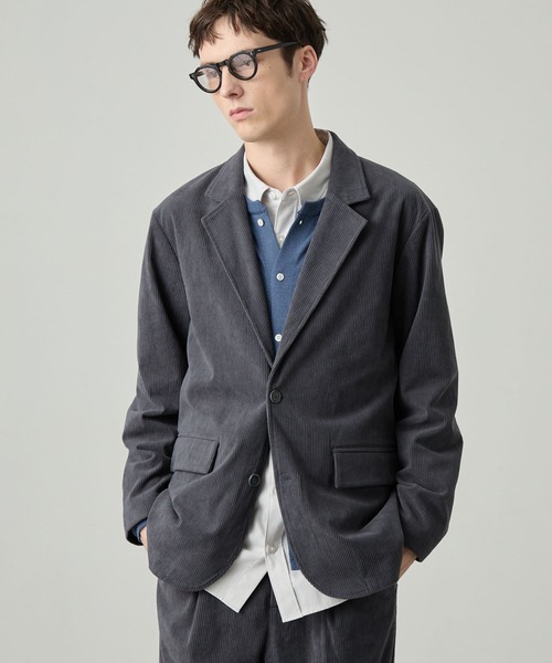 BEAUTY & YOUTH セットアップ M コーデュロイ GRAY EASENCE セットアップ 「EASENCE」コーデュロイ セットアップ