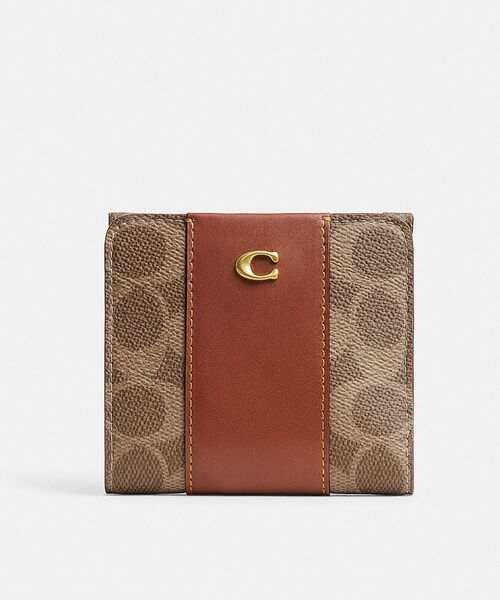 COACH（コーチ） 二つ折り 二つ折り財布 財布 リサイクル シグネチャー