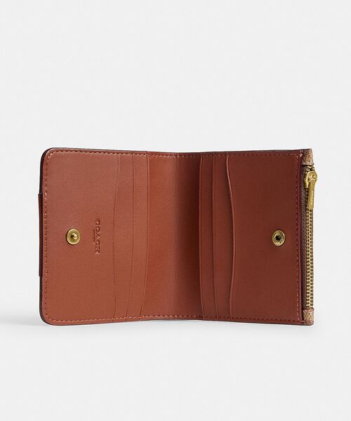 COACH 二つ折り財布 キャメルブラウン レザー COACH（コーチ） 二つ折り 二つ折り財布 財布 リサイクル シグネチャー