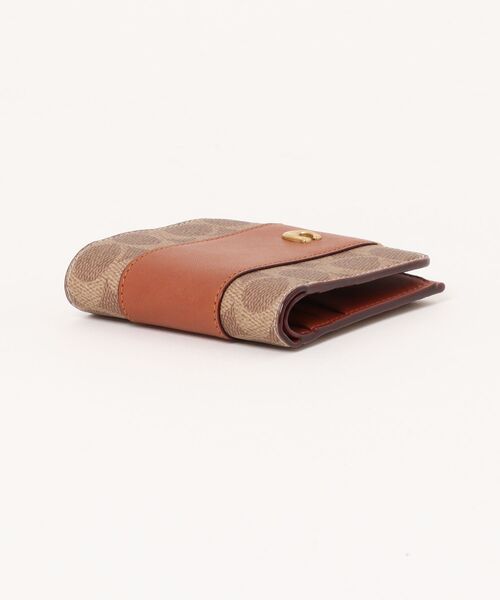 COACH 二つ折り財布 キャメルブラウン レザー COACH（コーチ） 二つ折り 二つ折り財布 財布 リサイクル シグネチャー