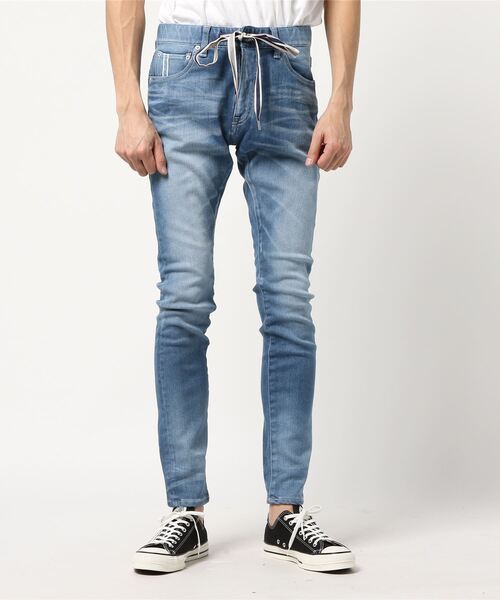BLUE SAKURA ジーンズ 404XXE BONE JERSEY DENIM PT メンズ