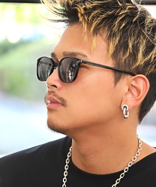 LUXSTYLE サングラス スクエアサングラス メンズ : ZOZOTOWN