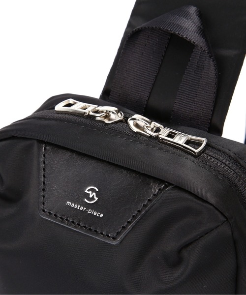 マスターピース ウエストバッグ ナイロン レザー スウェード 金具 ネイビー master-piece＞slick ウエストバッグ 02485／ネイビー | ANA