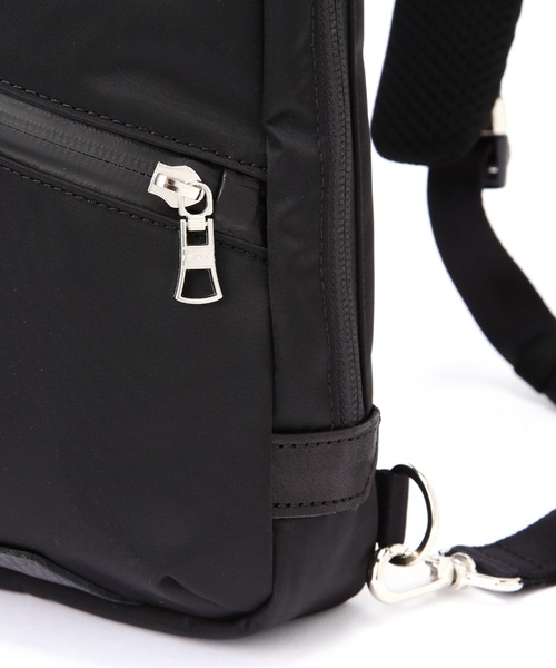 マスターピース ウエストバッグ ナイロン レザー スウェード 金具 ネイビー Waist bag