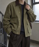 ブルゾン アウター Twill short h...の詳細画像3