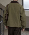 ブルゾン アウター Twill short h...の詳細画像4
