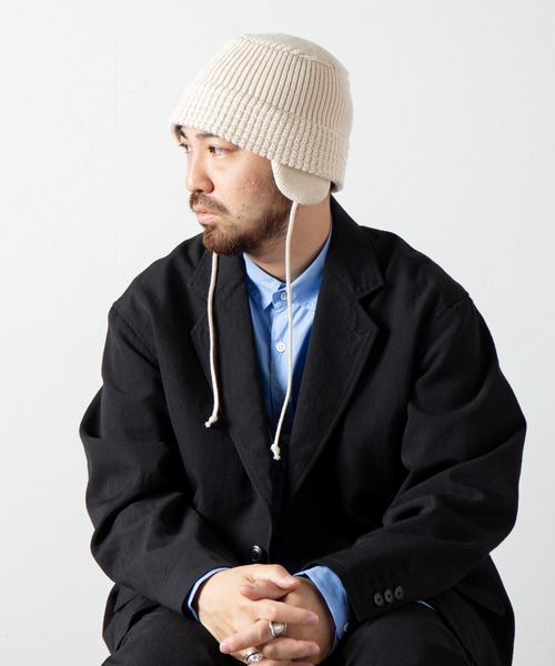 RACAL（ラカル） ニット帽 ニットキャップ Ear-Pad Knit Bucket Hat