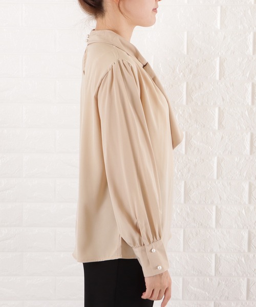 Lace Ladies ブラウス シャツ シフォンボウタイブラウス