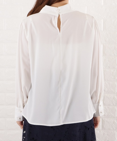ブラウス シャツ シフォンボウタイブラウス レディース Lace Ladies ブラウス シャツ シフォンボウタイブラウス