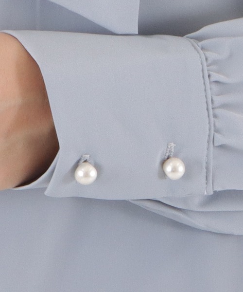 ブラウス シャツ シフォンボウタイブラウス レディース Lace Ladies ブラウス シャツ シフォンボウタイブラウス