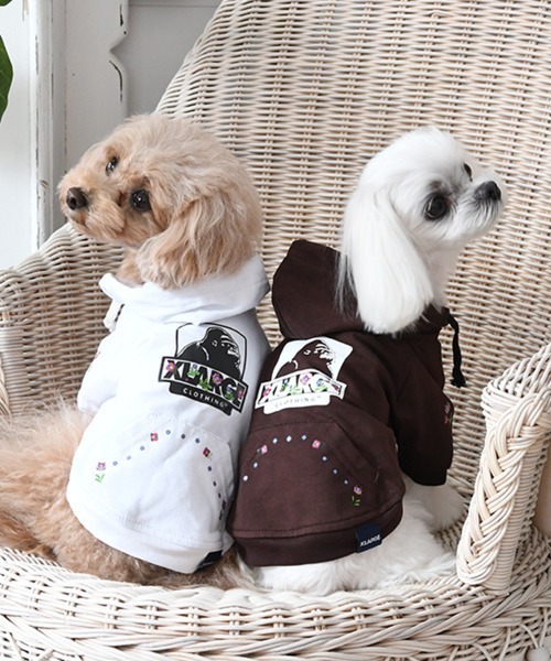 XLARGE 犬 服 XLARGE/フラワーオージーフーディー : ZOZOTOWN