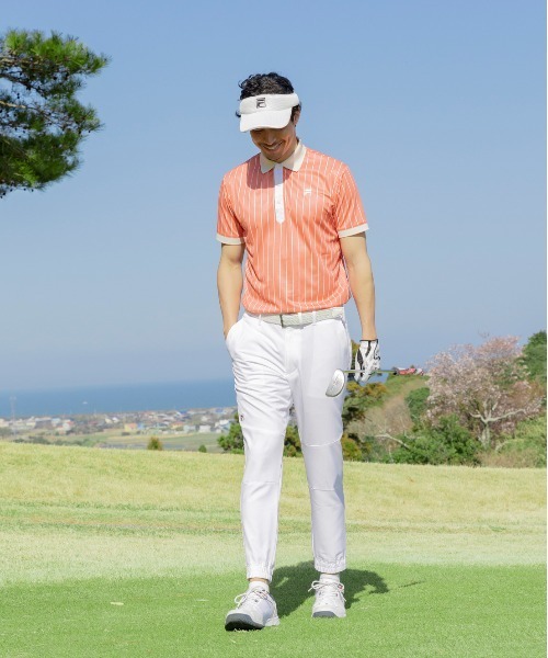 ⬜︎FILA GOLF ホワイト プリーツ入り チノパン FILA GOLF ゴルフ 「FILA GOLF:フィラゴルフ」ロングパンツ