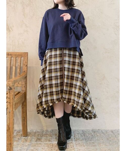新品タグつき❣️完売品送料無料☆XTFMT01J3 サイドスリット トレーナー XTFMT01J3 裏起毛 ウォームソフト サイドスリット トレーナー (単品)