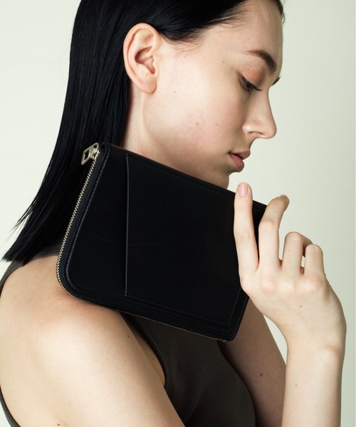 Schott レザーポーチ　美品　ブラック　ショット　ショルダーバッグ Schott N.Y.C（ショット） ポーチ 「直営限定」Women's/LEATHER MULTI