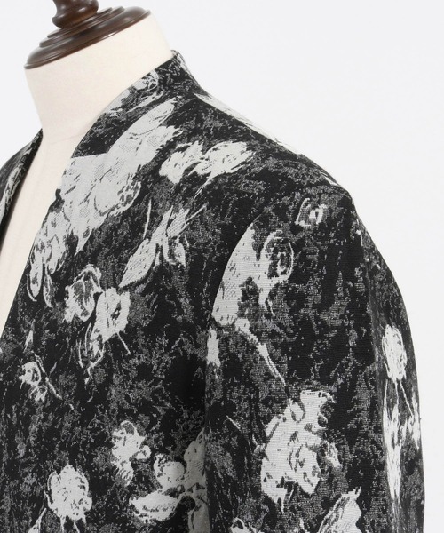 GLIMCLAP ジャケット ノーカラージャケット mj9733- Botanical gobelin