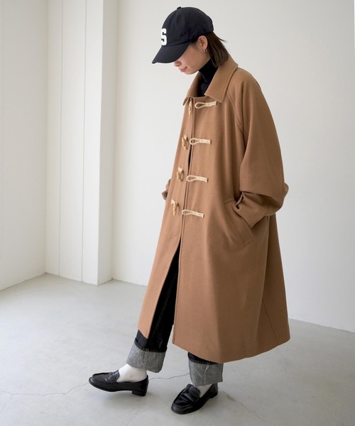 CANAL JEAN」 ダッフルコート ONE SIZE ネイビー レディース