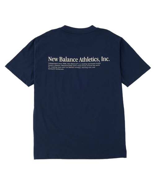 New Balance tシャツ Athletics Flocked リラックス ショート