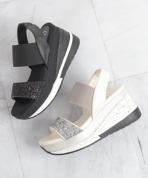 DIANA グリッターストラップ　厚底軽量スポーツサンダル DIANA グリッターストラップ 厚底軽量スポーツサンダル - メルカリ