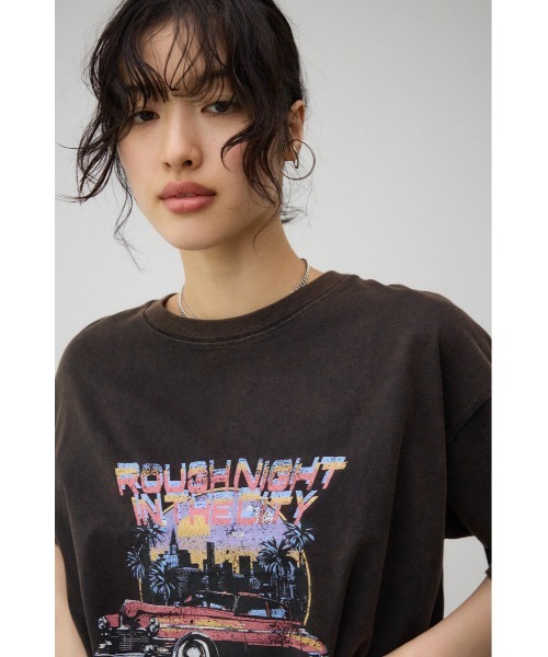 MOUSSY E.T.プリント 半袖Tシャツ 3枚セット AZUL BY MOUSSY | ネックジャガードロゴ半袖Tシャツ (Tシャツ